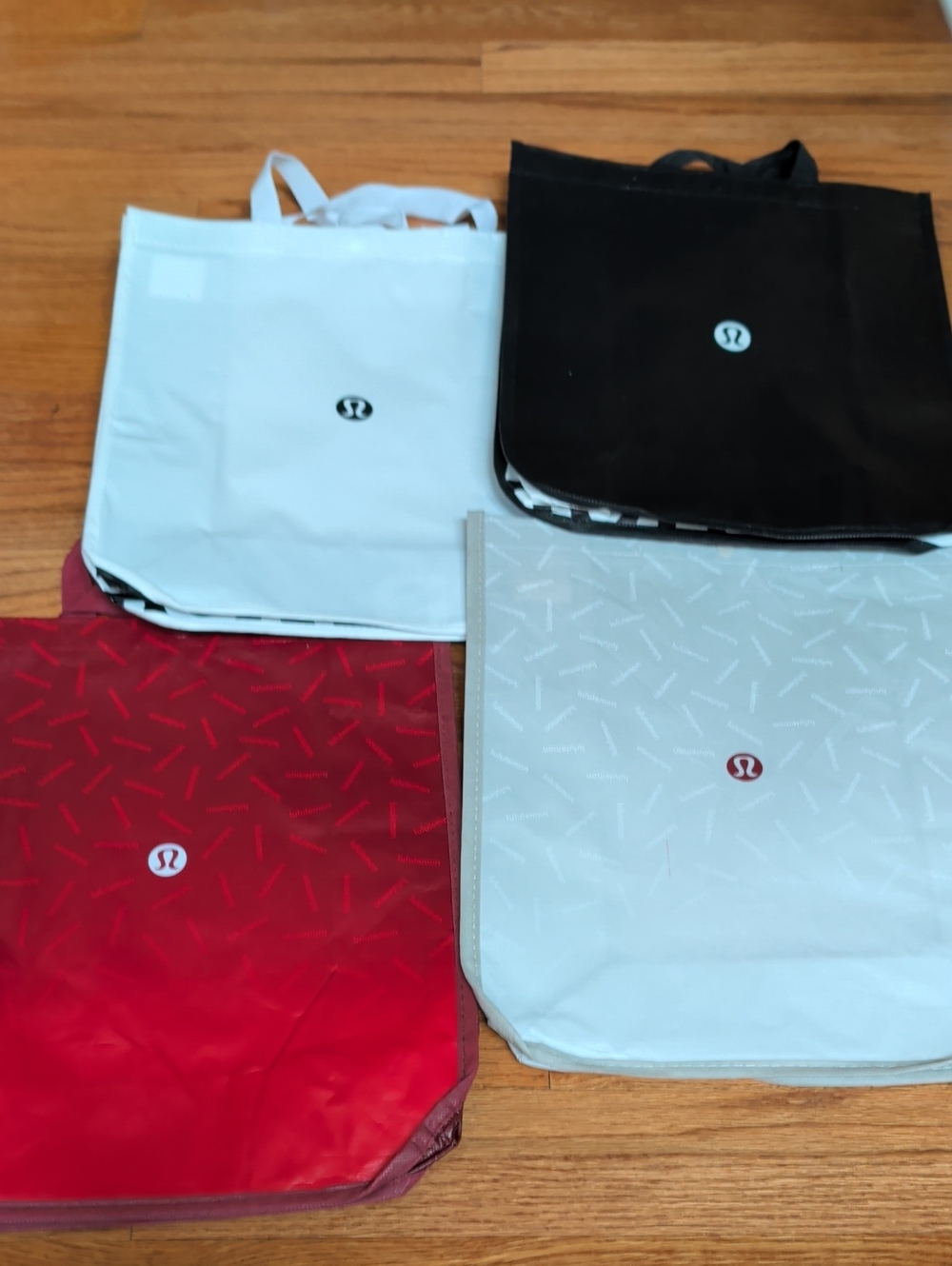 lululemon athletica Tote Bag Set in Black, White, Red, Light Gray 4